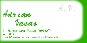adrian vasas business card